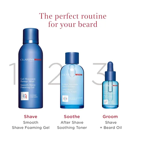 Miniatura 5 de CLARINS MEN Smooth Shave Foam Gel Gel de afeitado hidratante para hombres Alivia y suaviza Energiza la piel Acondiciona el pelo de la barba