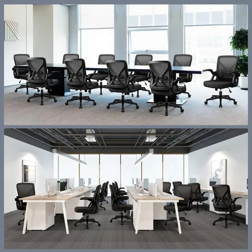Miniatura 9 de FelixKing Silla de Oficina - Silla de Escritorio Ergonómica de Malla Transpirable con Ruedas y Soporte Lumbar, Sillas de Oficina para el Hogar