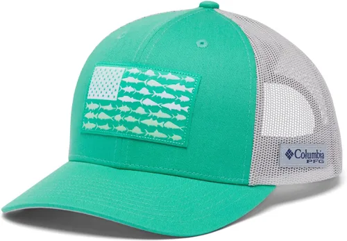 Miniatura 652 de Columbia - Gorra de malla con bandera con árboles unisex para adultos, corona alta