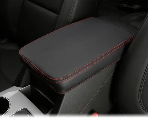 Miniatura 32 de Accesorios interiores personalizados para E-PACE EPACE 2018 2019 2020 2021 2022 2023 piel sintética para consola central reposabrazos cubierta