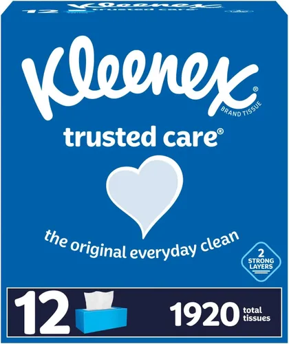 Miniatura 9 de Kleenex Trusted Care - Pañuelos faciales, 8 cajas planas, 200 pañuelos por caja, 2 capas, el embalaje puede variar