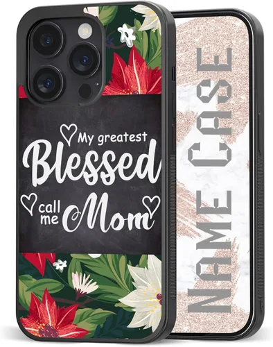 Miniatura 14 de Fundas para teléfono con nombre personalizable, bonita funda para madre abuela para iPhone 11, 12, 13, 14, 15, 16, 17 Pro Max Plus Mini Xr Xs
