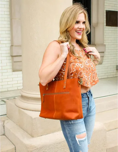Miniatura 9 de S-ZONE Bolso bandolera vintage de cuero genuino para mujer