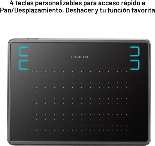 Miniatura 4 de HUION Inspiroy H430P - Tableta gráfica de 4.8 x 3 con lápiz sin batería, 4 teclas de acceso rápido, tableta artística para dibujar, escribir
