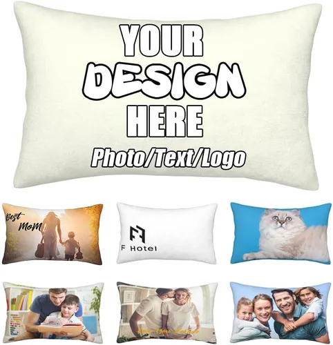 Miniatura 40 de Funda de almohada decorativa personalizada con foto de pareja, funda de cojín decorativo personalizada, fundas de almohada personalizadas
