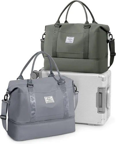Miniatura 25 de Bolsa de viaje para mujer, bolsa deportiva para gimnasio, H-Negro