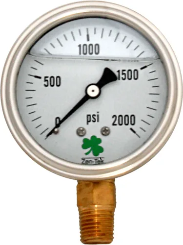 Miniatura 22 de Zenport LPG4000 Zen-Tek Medidor de presión relleno de líquido de glicerina, 4000 PSI