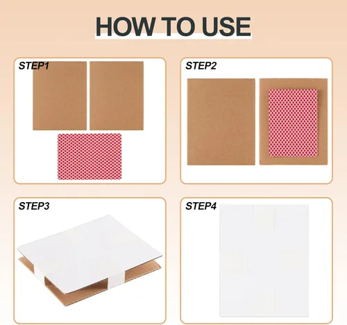 Miniatura 5 de Lewtemi 200 protectores de envío de tarjetas intercambiables de 4.5 x 3.5 pulgadas, protector de cartón para envíos de correo, carpetas, divisor