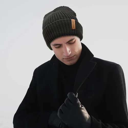 Miniatura 7 de LAPIZAPI Gorro de invierno para hombre con forro polar gorro deportivo para mujer al aire libre