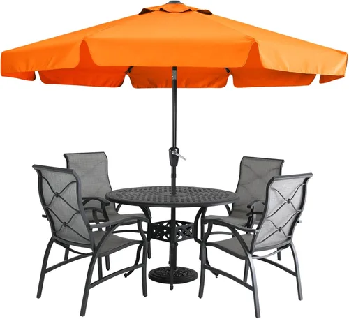 Miniatura 35 de MASTERCANOPY Sombrilla de Patio Valance para Mesa de Exterior Market - 8 Varillas (9 pies, Turquesa)