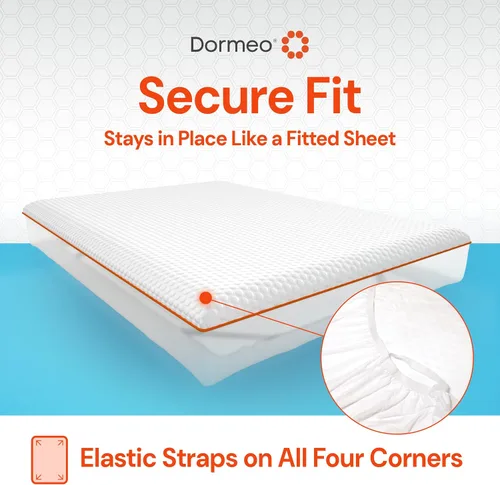 Miniatura 4 de Dormeo Protector de colchón impermeable de alta calidad, tamaño individual, capa protectora contra manchas y derrames, refrescante, absorbe