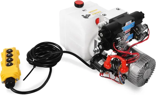 Miniatura 7 de Unidad de Potencia Hidráulica Bomba Hidráulica de Doble Efecto Bomba de Solenoide Doble 4.5 Quarts (1.4 Galones) 12V DC Bomba Hidráulica Eléctrica