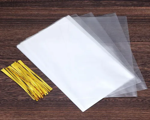 Miniatura 7 de OYAVISR Bolsas transparentes para caramelos, 200 unidades, celofán de 5 x 7 pulgadas, regalo de fiesta, dulces, pasteles, bolsas de manzana, celofán