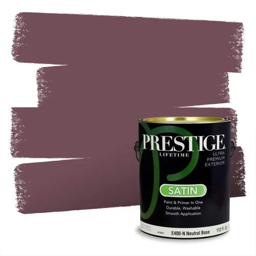 Miniatura 530 de Prestige Paints Pintura exterior e imprimación en uno, 1 galón, plano, coincidencia comparable de Valspar* Amber Rose*