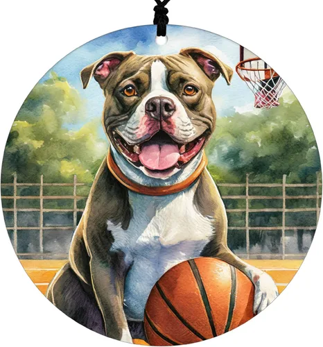 Miniatura 12 de Adorno de Navidad de Pitbull - Adorno colgante deportivo para el hogar con diseño temático de béisbol - Adorno de disco acrílico 2025 para árbol