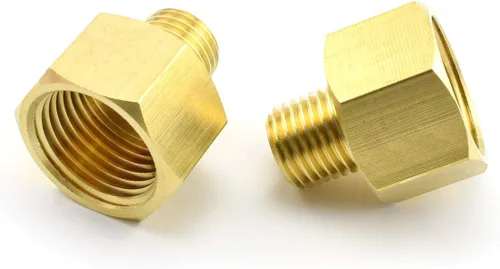 Miniatura 8 de Adaptador de montaje de tubería de latón 1/2 "NPT macho a 3/4 "NPT conector reductor hembra, 2 piezas