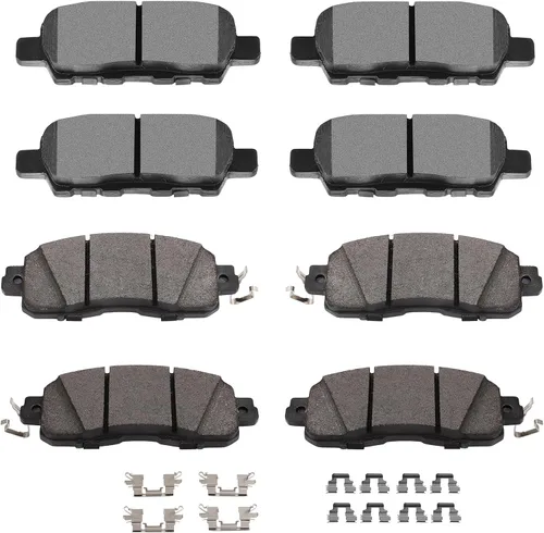 Miniatura 24 de SCITOO Kits de pastillas de freno de cerámica D465 D374 Reemplazo delantero y trasero para Acura CL 1997-1999, para Honda Civic 2002-2003 200-2011