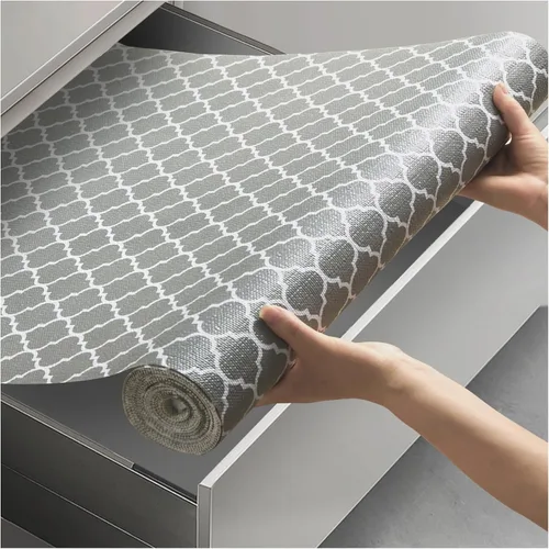 Miniatura 12 de Viseeko Revestimiento para estantes y cajones para gabinetes de cocina, revestimientos de gabinete no adhesivos para estantes, papel de estante