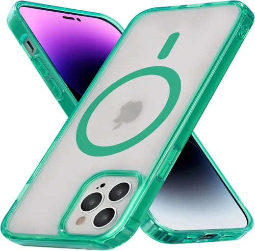 Miniatura 16 de Funda magnética fuerte para iPhone 12 Pro Max [Protección de grado militar de 10 pies] Compatible con MagSafe, funda protectora a prueba de golpes