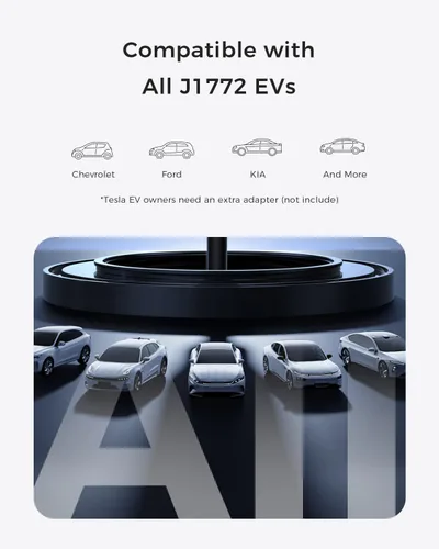 Miniatura 7 de Cargador EV de nivel 2, estación de carga EV portátil de 40A 240V para el hogar, cargador de vehículo eléctrico con corriente ajustable programada