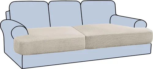 Miniatura 55 de H.VERSAILTEX Funda Elástica para Sillón Sofá con Cojín en Forma de T, Fundas de Cojín en T para Sala de Estar, Funda para Sillón Sofá, Funda