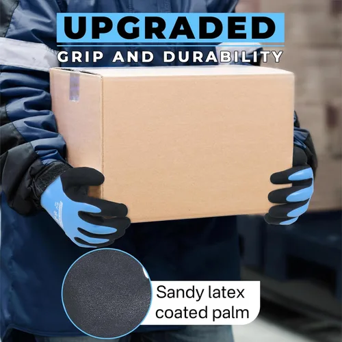 Miniatura 5 de HANDLANDY Waterproof Work Gloves for Cold Weather, Insulated Winter Work Gloves with Grip for Men Women - 2 Pair
