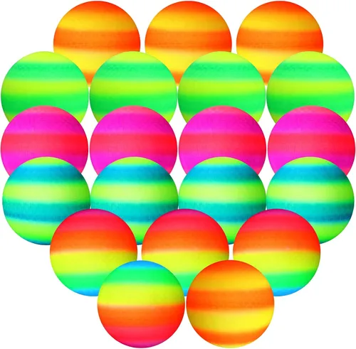 Macarrie 20 piezas de pelotas de parque infantil de 6 pulgadas, pelotas de esquivar y patada para niños, adultos, pelotas inflables coloridas,