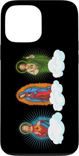 Miniatura 23 de iPhone 11 Pro Max Jesús, Virgen María y San Judas Tadeo En Nubes Caso