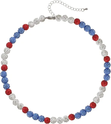 Miniatura 26 de Collar de béisbol – Collar de colección de hielo con cuentas de arcilla brillante con purpurina para hombres y niños, regalos geniales
