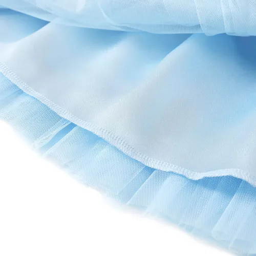 Miniatura 5 de Flofallzique Vestido de terciopelo para niñas pequeñas, con volantes, de manga larga, vestido de tul de princesa para fiesta de cumpleaños, de 1 a