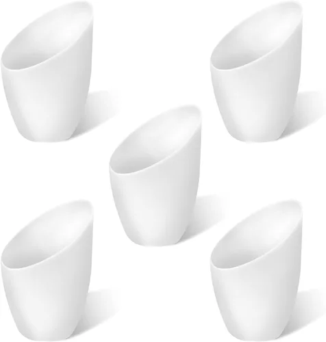 Miniatura 11 de 6 pantallas blancas de herradura (sombra en U) con agujero de 1.57 pulgadas, pantalla de plástico PE para lámpara de mesa y luz colgante
