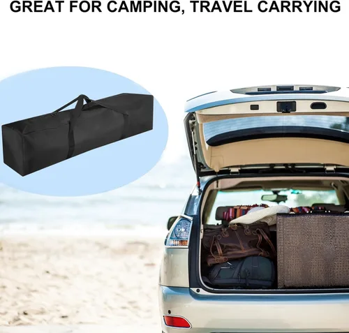 Miniatura 9 de PATIKIL Bolsa de repuesto para silla de campamento de 39 pulgadas, paquete de 2 bolsas de transporte plegables de nailon, bolsa grande