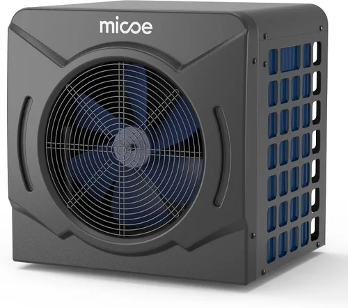 MICOE Calentador de piscina de 17000 BTU para sobre el suelo, bomba de calor de piscina, calefacción o refrigeración, intercambiador de calor de