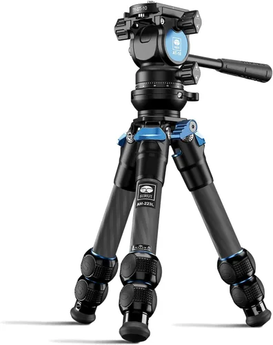 Miniatura 10 de Kit de Trípode de Mesa de Fibra de Carbono SIRUI con Ajuste de Cuenco ±15°, Ultraligero Compacto de Solo 0.62kg, Carga Máxima 5kg/11.02lb