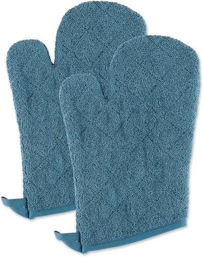 Miniatura 22 de DII Basic Terry Collection - Guante de horno acolchado 100% algodón, color marrón, 2 piezas
