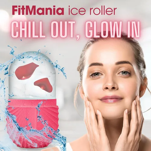 Miniatura 7 de Rodillo de hielo para cara con 2 cabezales de alta calidad, rodillo de hielo facial para cuidado de la piel de todo tipo, rodillo de hielo facial
