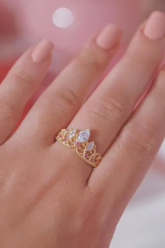 Miniatura 2 de Anillo enredado, anillo de princesa perdida, joyería de cosplay, anillo de princesa, anillo de corona de princesa, anillo de plata de ley 925