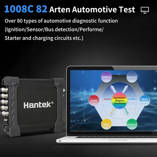 Miniatura 4 de Hantek 1008B - Osciloscopio de diagnóstico automotriz de 8 canales/Tarjeta DAQ/Generador programable de 8 canales