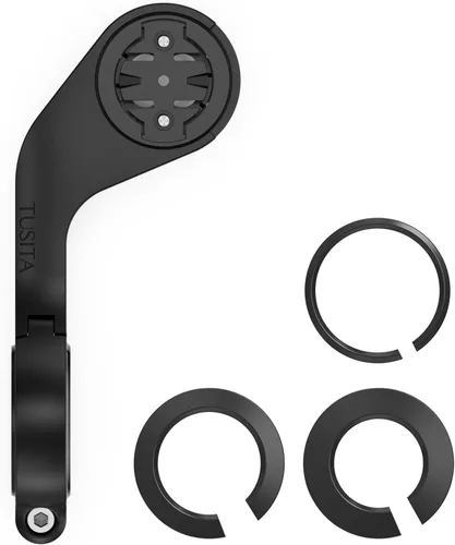 Miniatura 9 de TUSITA Montaje frontal empotrado compatible con Garmin Edge GPS Bike Computer, XOSS G/G+, adaptador de montaje de brida de fricción incluido