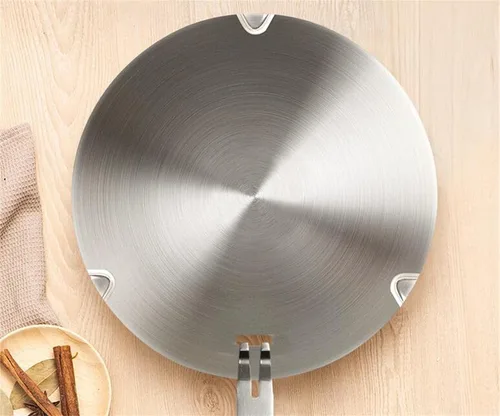 Miniatura 12 de Adaptador de placa de inducción, difusor de calor para estufa de gas y vidrio, disco convertidor de inducción con mango extraíble, placa difusora