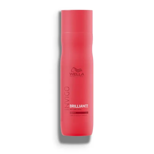 Wella Professionals Invigo Brilliance Champú para cabello de color grueso, protección del color y vitalidad del color