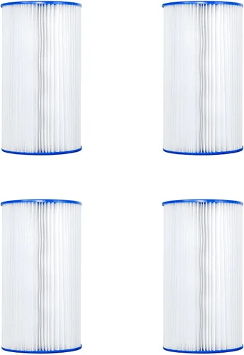 Bestway Flowclear Filtro de cartucho de repuesto tipo IV o tipo B para piscina sobre el suelo con bomba de filtro de 2500 galones por hora (paquete