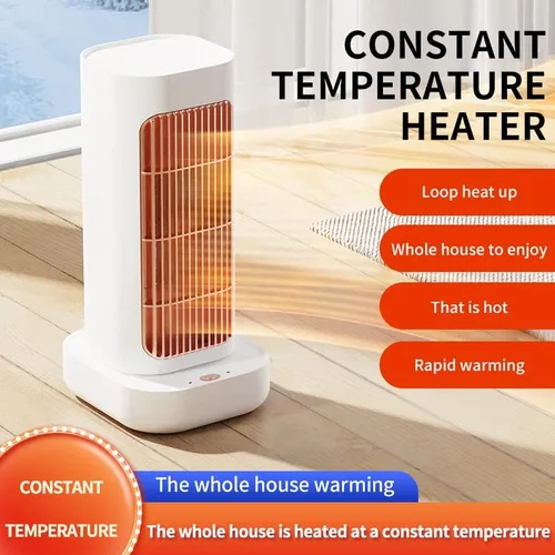 Miniatura 3 de Calentadores de espacio para uso en interiores, calentador eléctrico de 1300 W, calentador de cerámica PTC con termostato, oscilación de 90°, sala