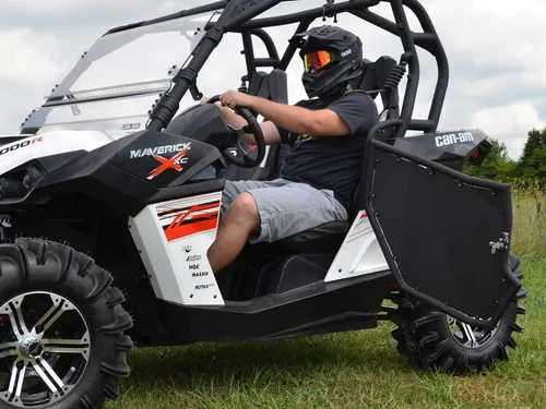 Miniatura 4 de SuperATV Puertas de aluminio compatibles con Can-Am Maverick 2013+, See Fitment, extra resistente, recubrimiento en polvo, resistente a