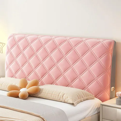 Miniatura 9 de EFELIM Funda de terciopelo para cabecero de cama, tamaño Queen, King, matrimonial, individual, Cal King, funda protectora a prueba de polvo