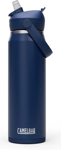 Miniatura 19 de CamelBak - Thrive - Botella de agua con tapa y pajilla, 20 onzas - Aislante de acero inoxidable, color negro