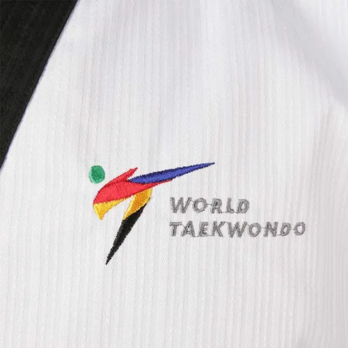 Miniatura 7 de Mooto Korea Taekwondo Poomsae Uniform WT Logo Taebek Dan MMA Martial Arts Karate Judo Kick Boxing