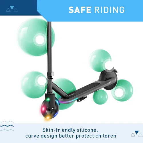 Miniatura 3 de Hiboy ES1 Electric Scooter for Kids Ages 4-10, LED Light-Up Wheels & Side Lights, 5MPH Safe Speed, Easy Control, Safety Kids Scooter, UL Certificate