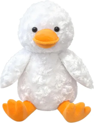 Miniatura 8 de Animal de Peluche Relleno Pato Rosa, Lindo Juguete de Pato Rosa Peludo, Juguete de Peluche Suave y Tierno Abrazable para Niños y Niñas, Regalos