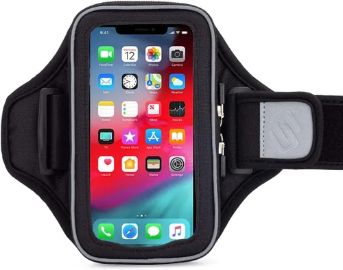 Miniatura 3 de Sporteer Entropy E8 - Brazalete acolchado para correr – Soporte de espuma viscoelástica contorneada para iPhone 17/16/15 Pro Max & Plus, Galaxy